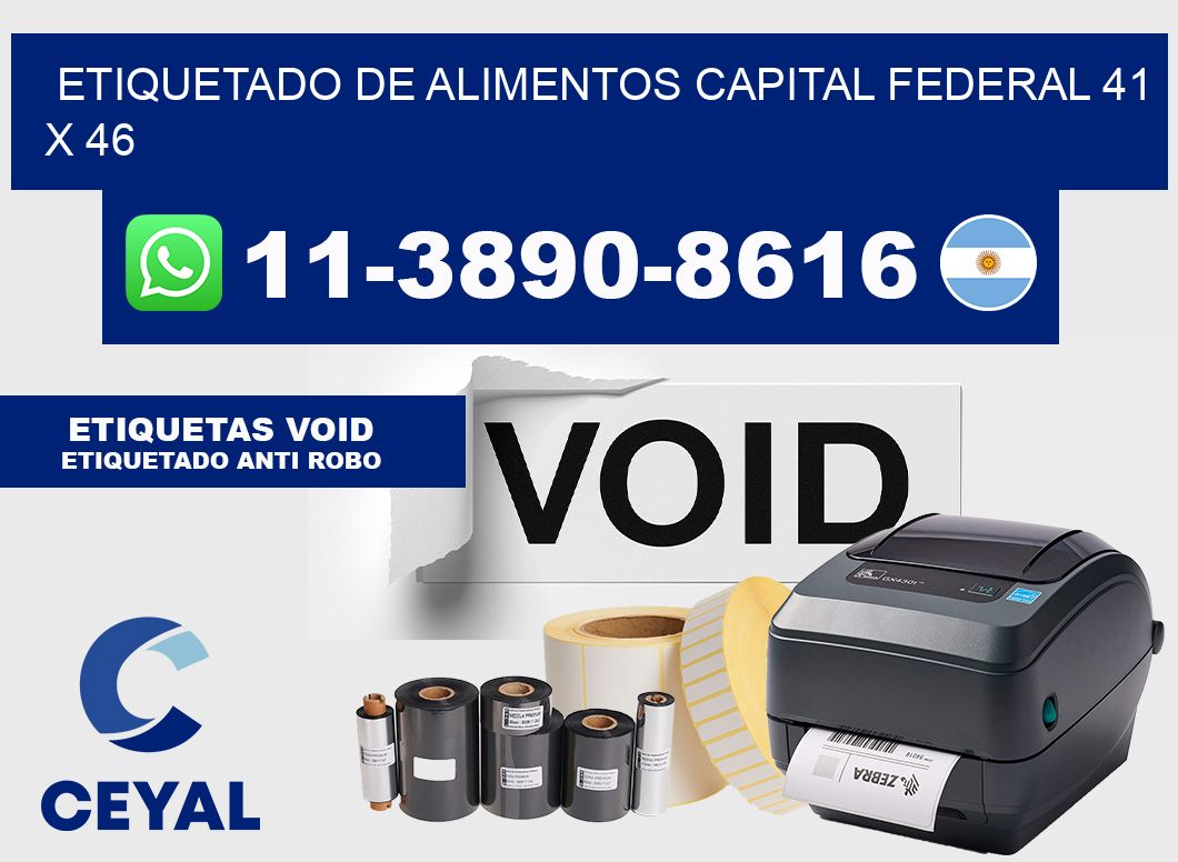 Etiquetado de alimentos capital federal 41 x 46