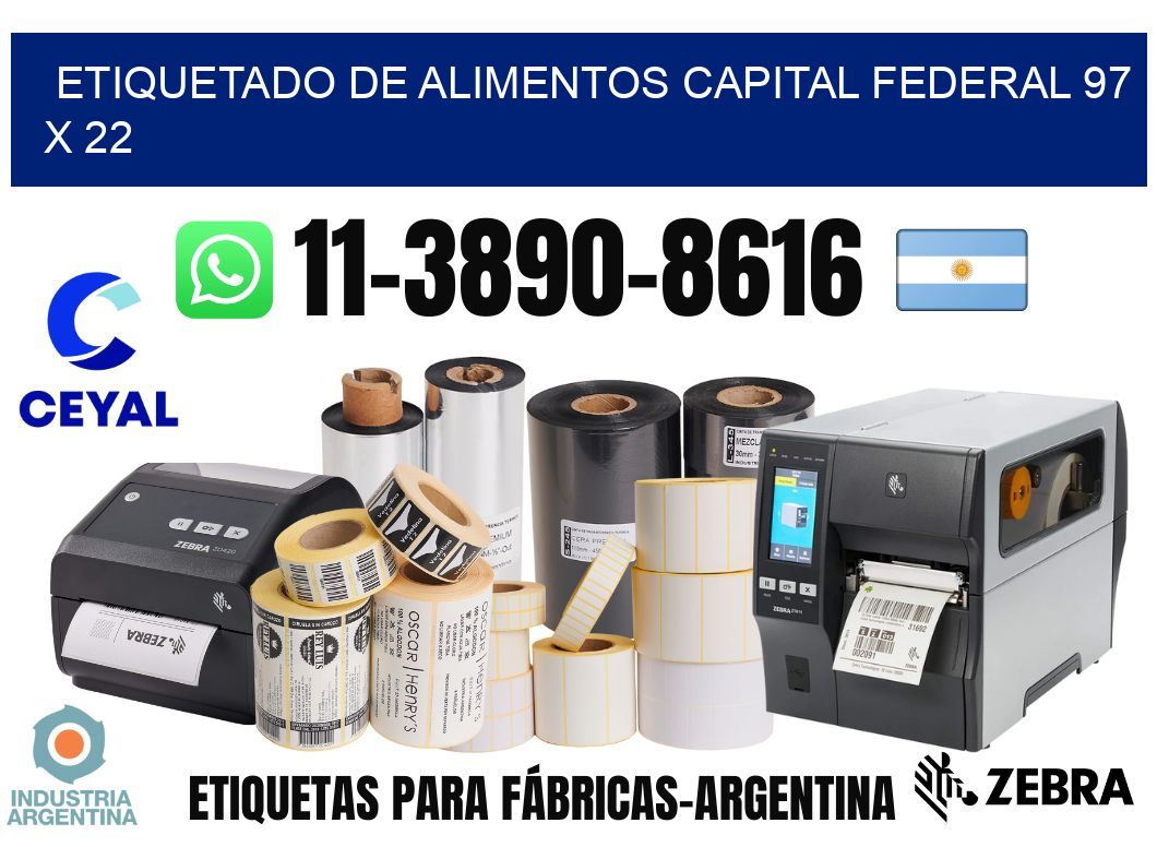 Etiquetado de alimentos capital federal 97 x 22