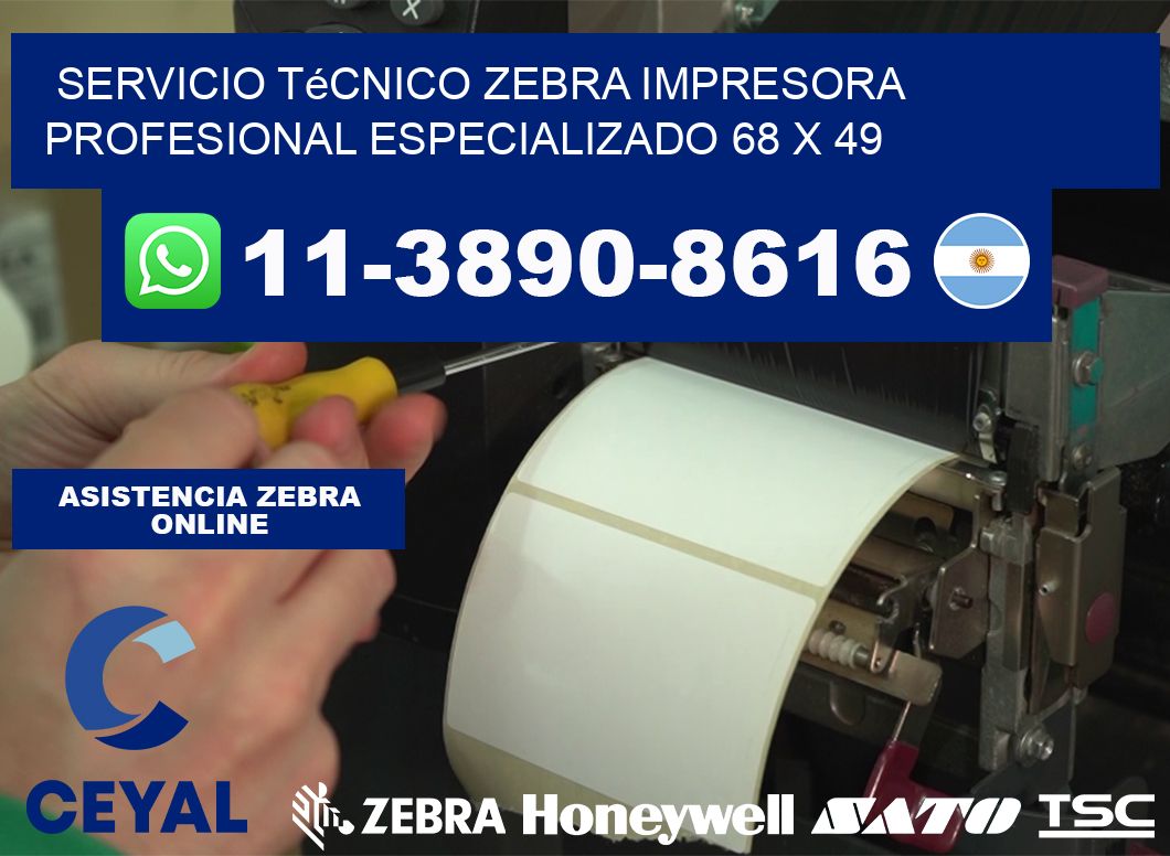 Servicio Técnico Zebra Impresora Profesional Especializado 68 x 49