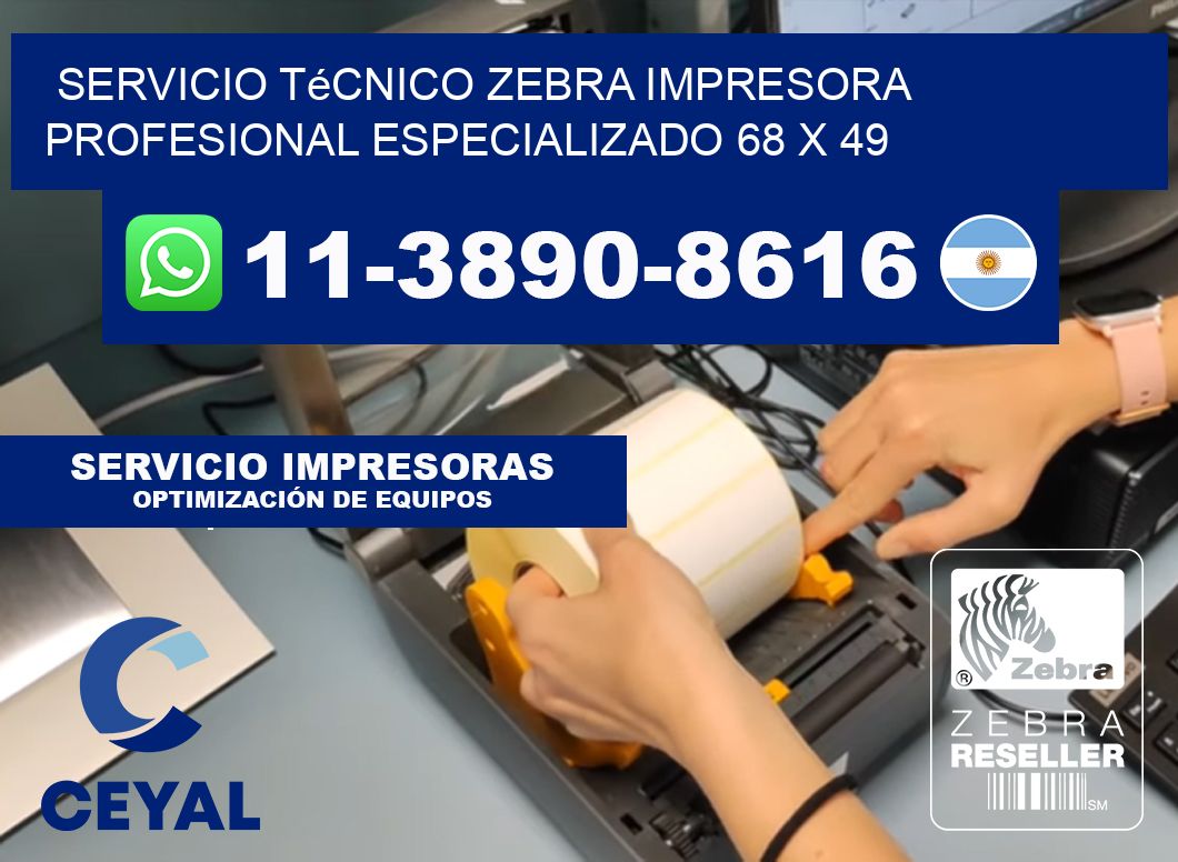 Servicio Técnico Zebra Impresora Profesional Especializado 68 x 49