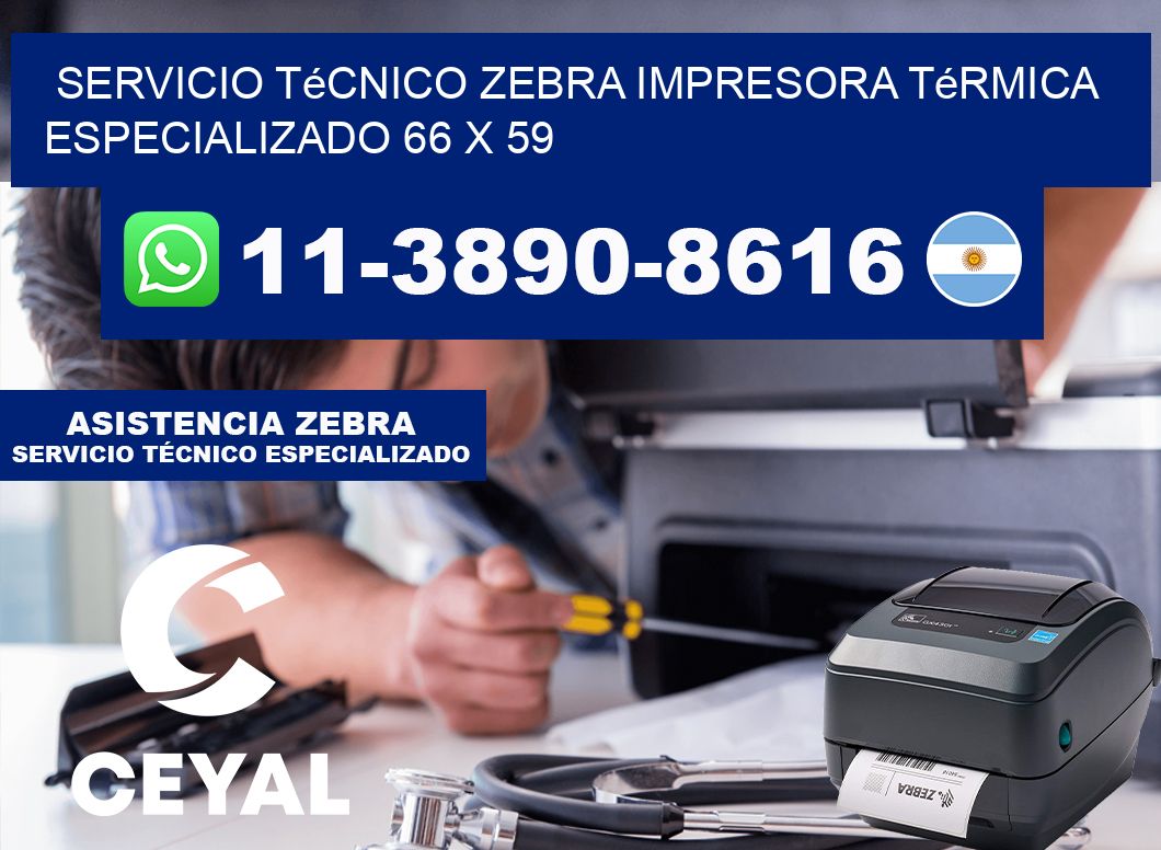 Servicio Técnico Zebra Impresora Térmica Especializado 66 x 59