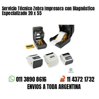Servicio Técnico Zebra Impresora con Diagnóstico Especializado 20 x 55