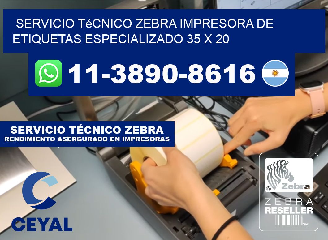 Servicio Técnico Zebra Impresora de Etiquetas Especializado 35 x 20