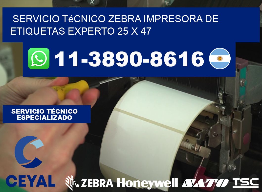 Servicio Técnico Zebra Impresora de Etiquetas Experto 25 x 47