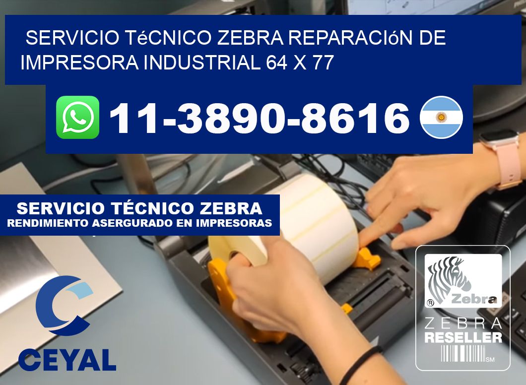 Servicio Técnico Zebra Reparación de Impresora Industrial 64 x 77