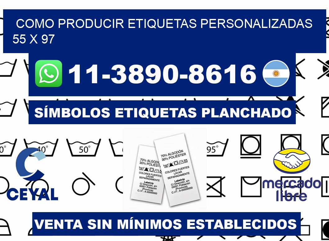 como producir etiquetas personalizadas 55 x 97