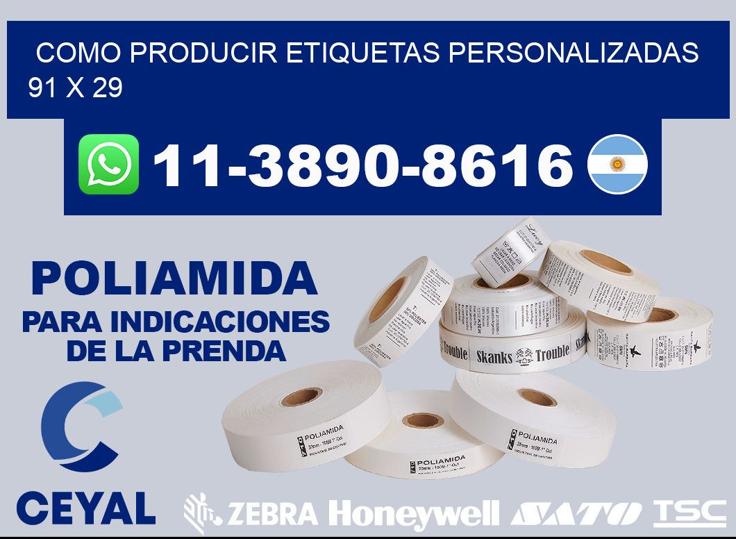 como producir etiquetas personalizadas 91 x 29