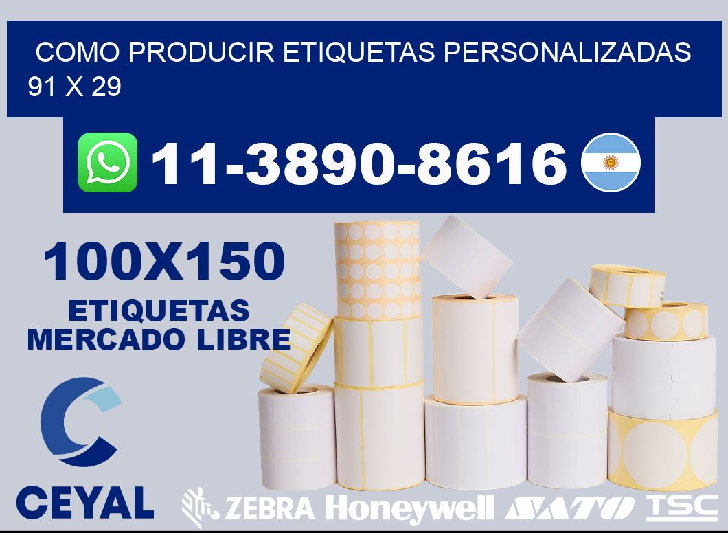como producir etiquetas personalizadas 91 x 29