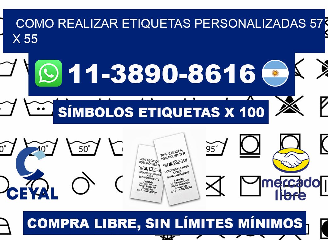 como realizar etiquetas personalizadas 57 x 55