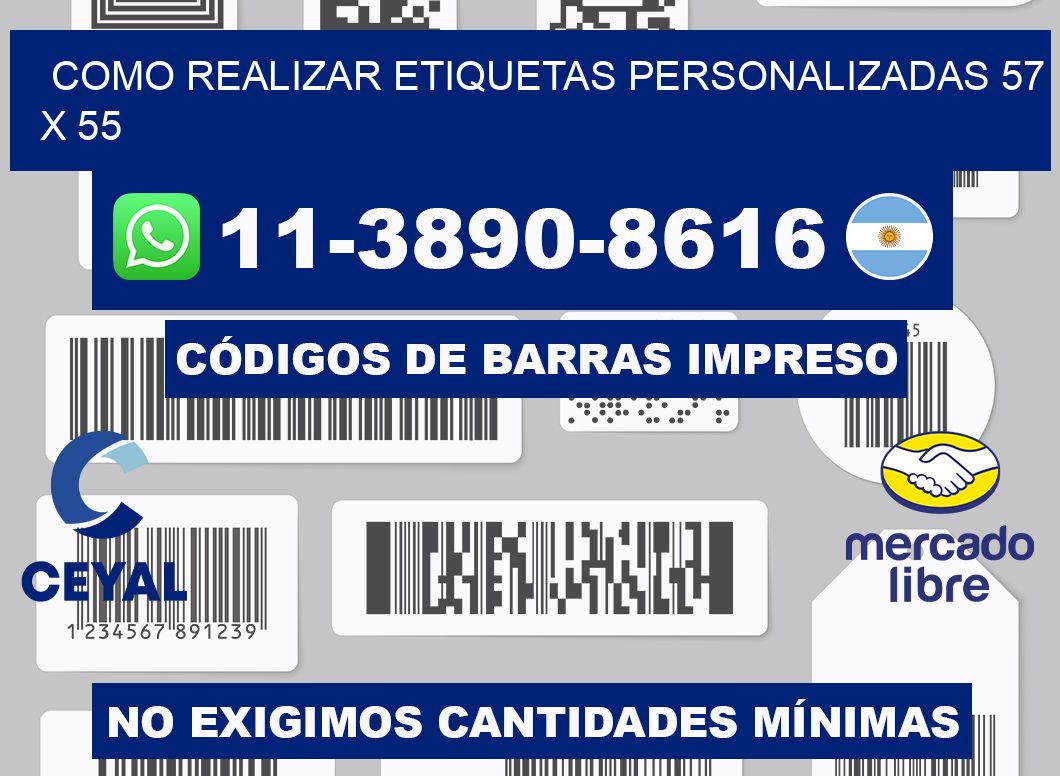 como realizar etiquetas personalizadas 57 x 55