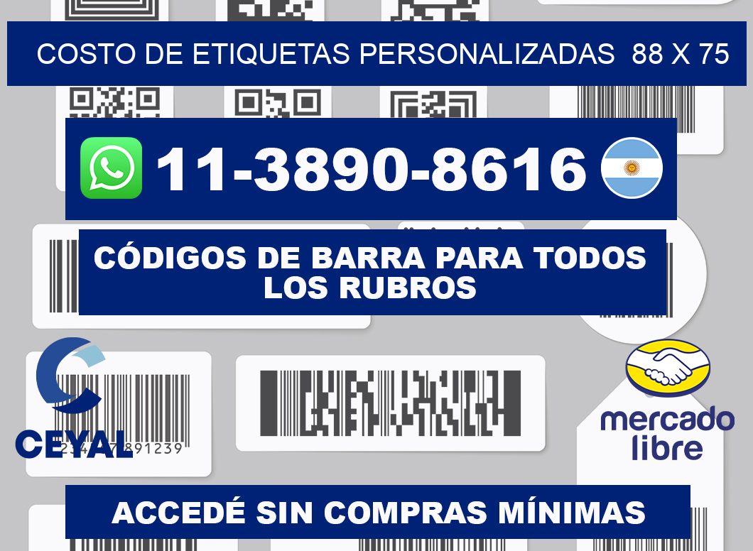 costo de etiquetas personalizadas  88 x 75