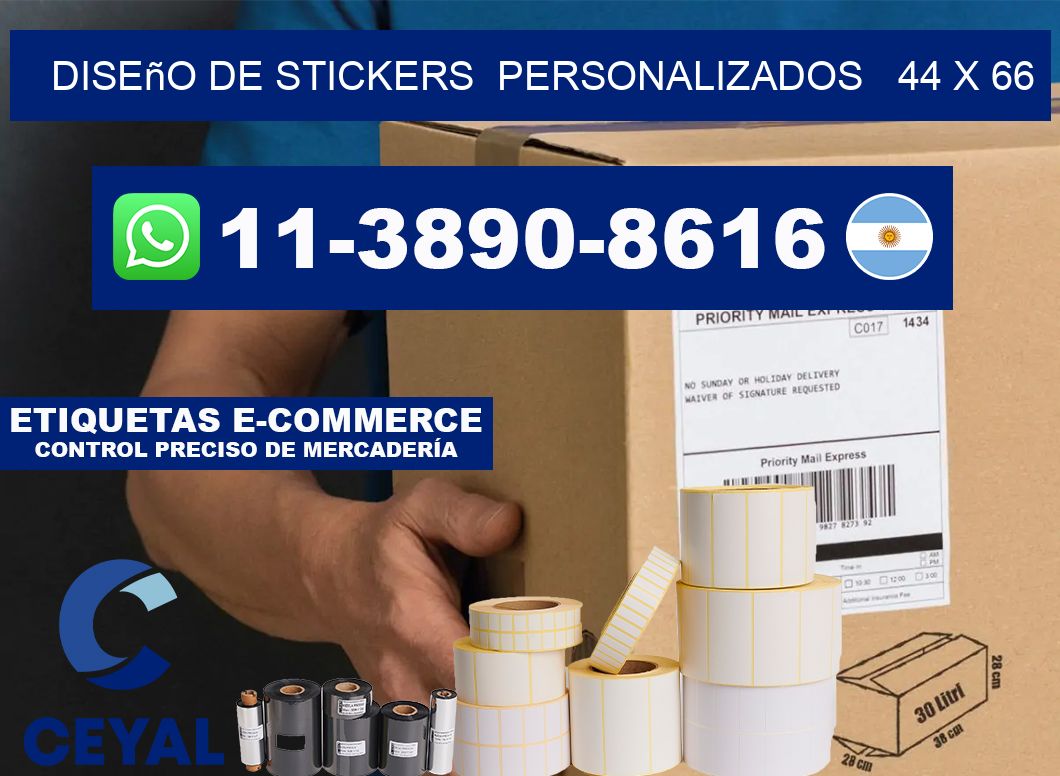 diseño de stickers  personalizados   44 x 66