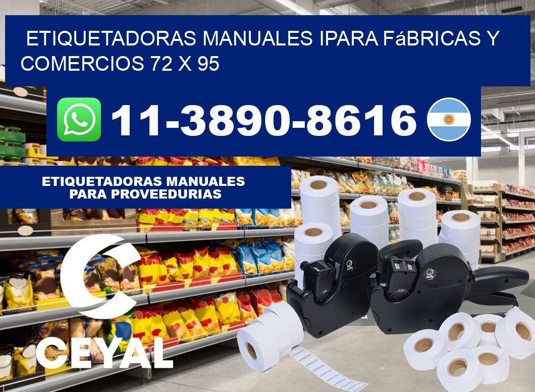 etiquetadoras manuales ipara fábricas y comercios 72 x 95
