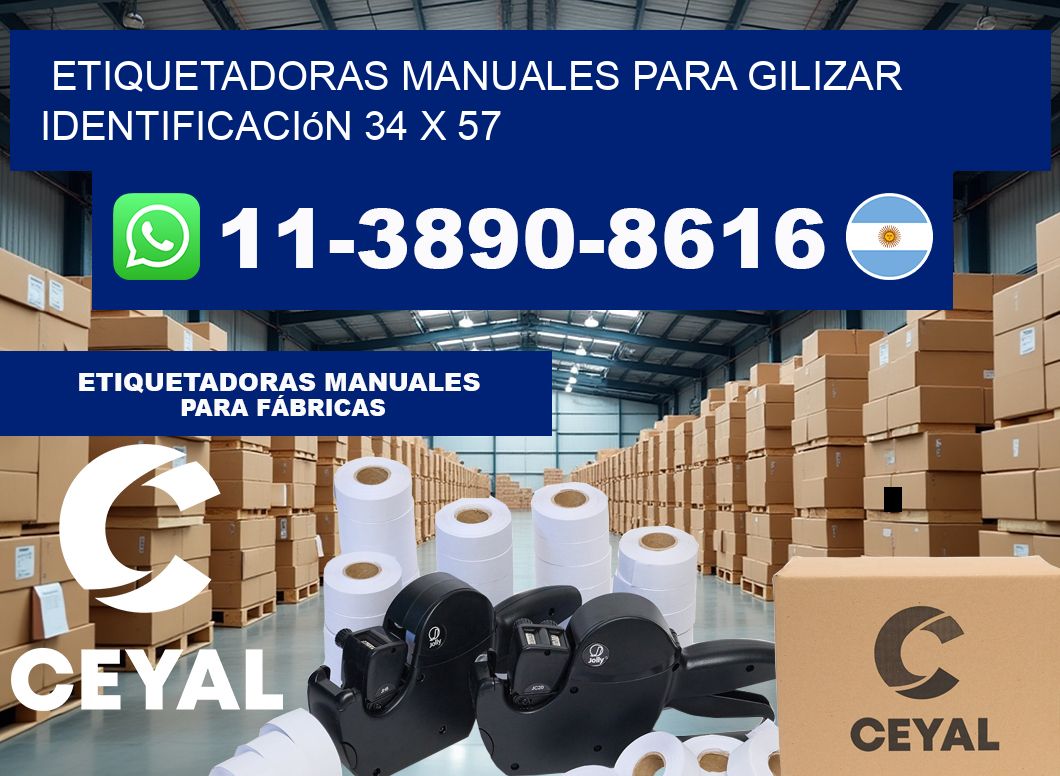etiquetadoras manuales para gilizar identificación 34 x 57