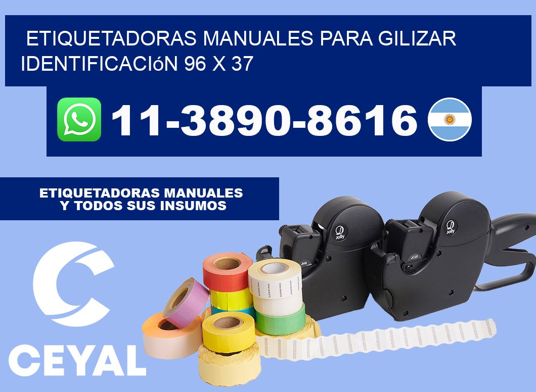 etiquetadoras manuales para gilizar identificación 96 x 37