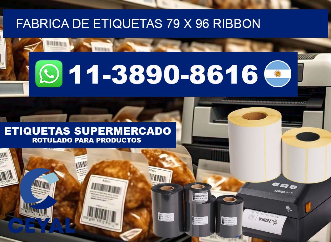 fabrica de etiquetas 79 x 96 ribbon