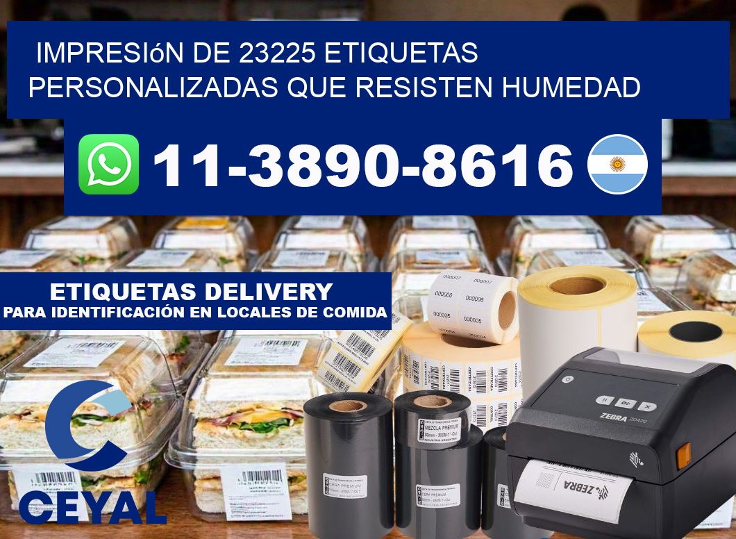 impresión de 23225 etiquetas personalizadas que resisten humedad