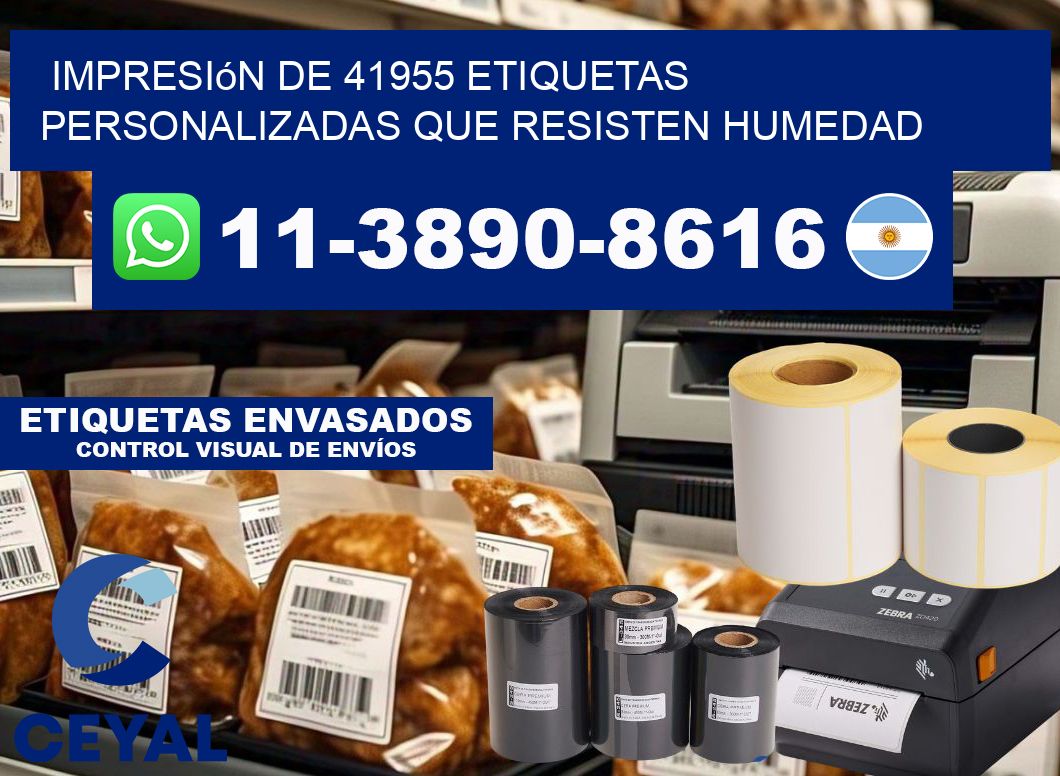 impresión de 41955 etiquetas personalizadas que resisten humedad
