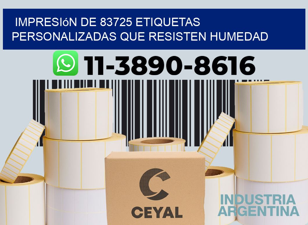 impresión de 83725 etiquetas personalizadas que resisten humedad