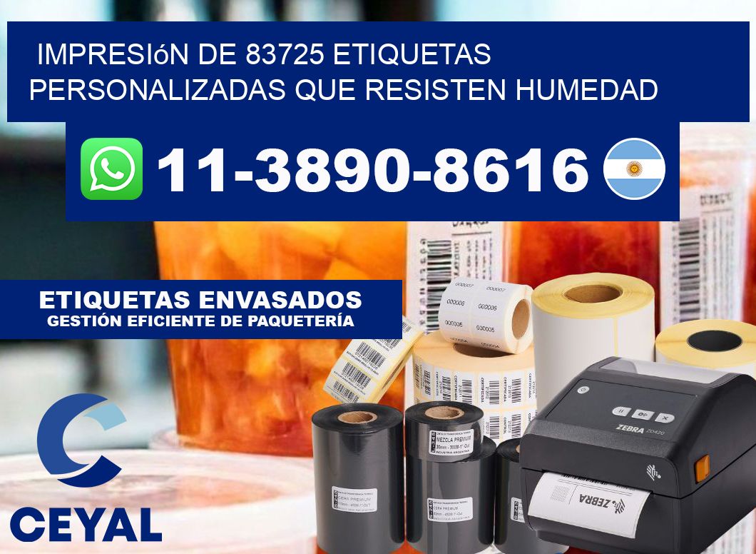impresión de 83725 etiquetas personalizadas que resisten humedad