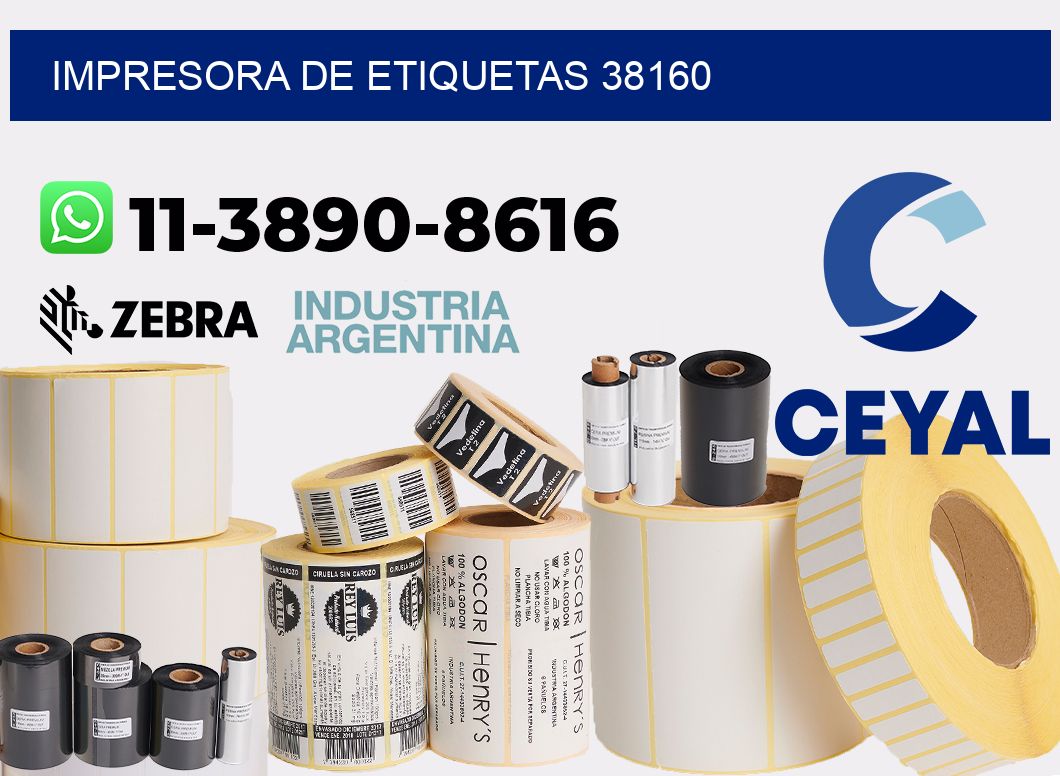 impresora de etiquetas 38160