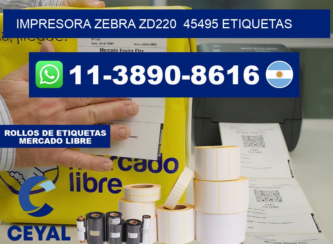 impresora zebra zd220 45495 etiquetas