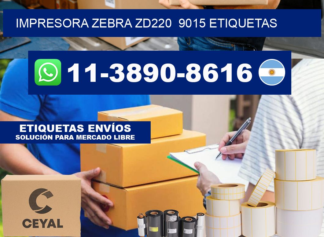 impresora zebra zd220  9015 etiquetas