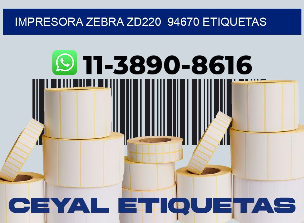 impresora zebra zd220 94670 etiquetas