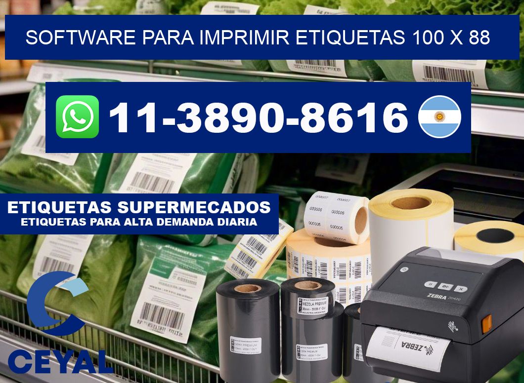 software para imprimir etiquetas 100 x 88