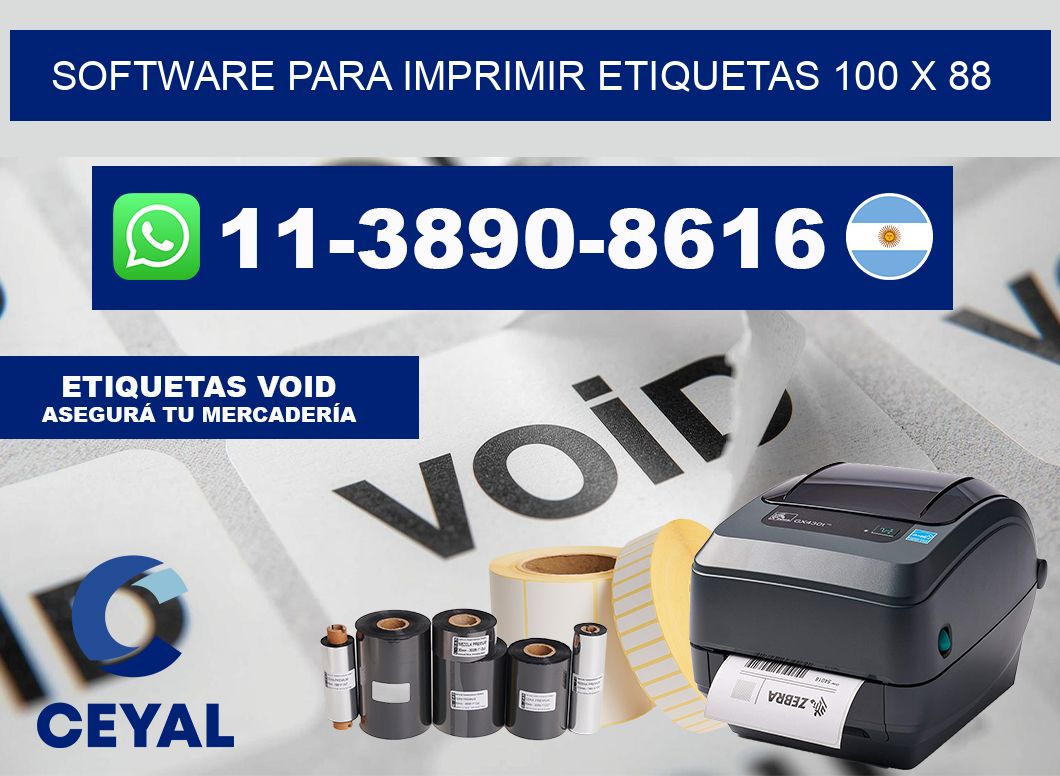 software para imprimir etiquetas 100 x 88