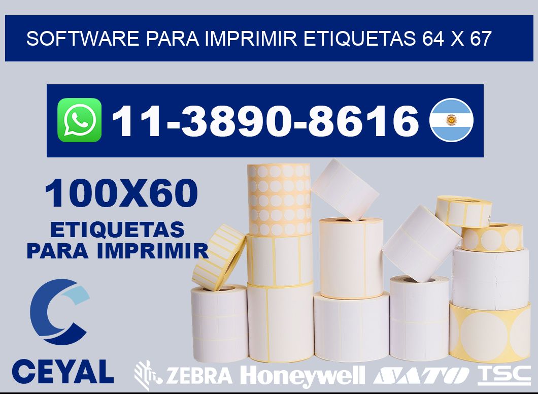 software para imprimir etiquetas 64 x 67