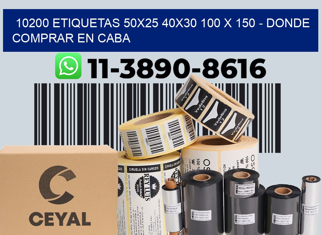 10200 etiquetas 50x25 40x30 100 x 150 - Donde Comprar en Caba
