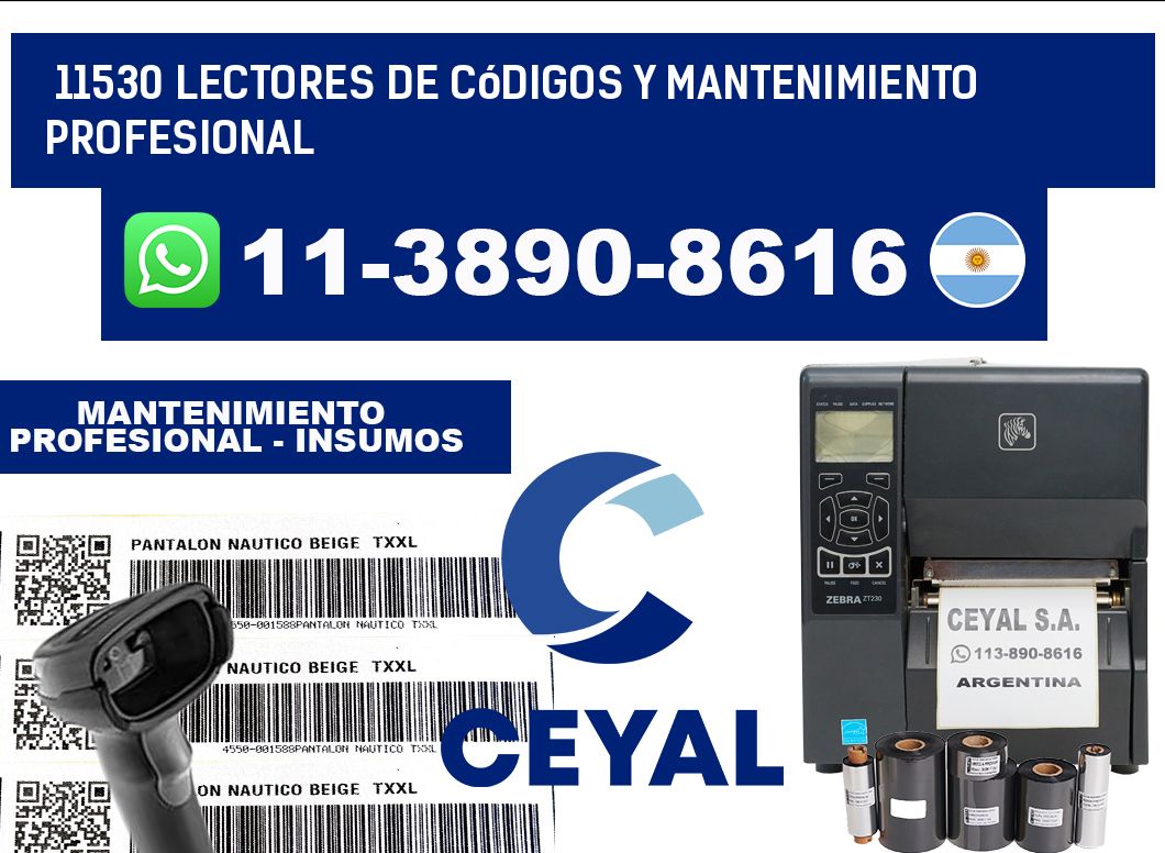 11530 Lectores de Códigos y Mantenimiento Profesional