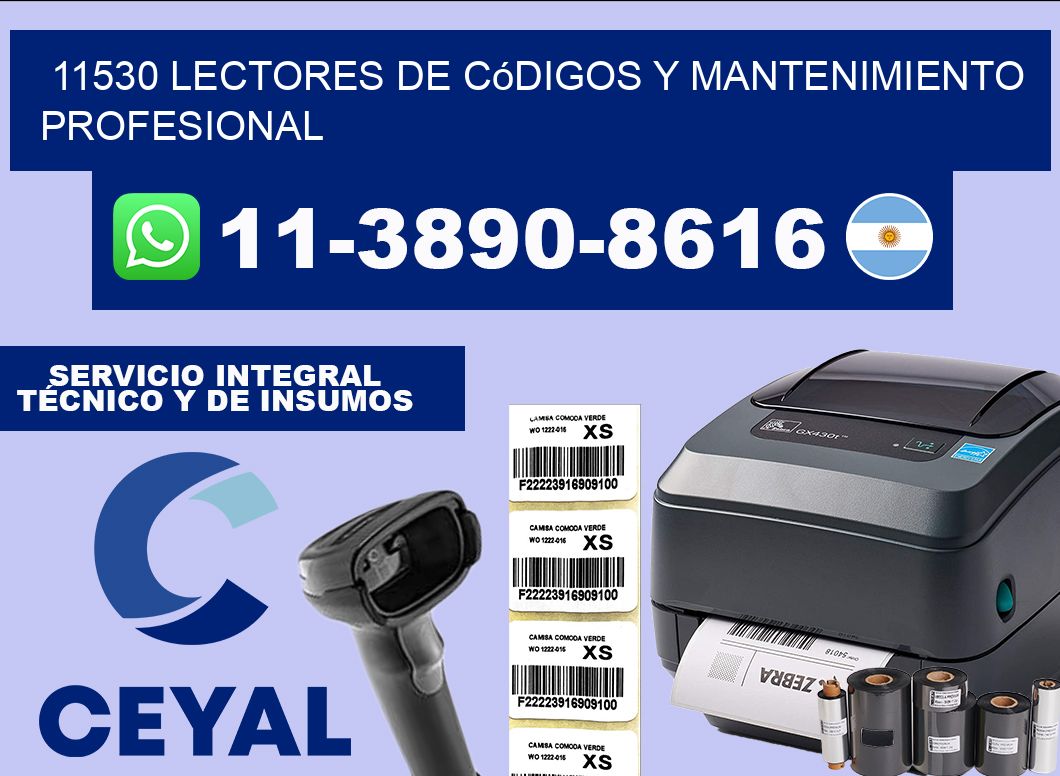 11530 Lectores de Códigos y Mantenimiento Profesional