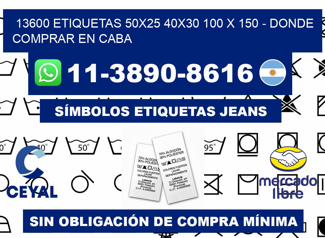 13600 etiquetas 50x25 40x30 100 x 150 - Donde Comprar en Caba