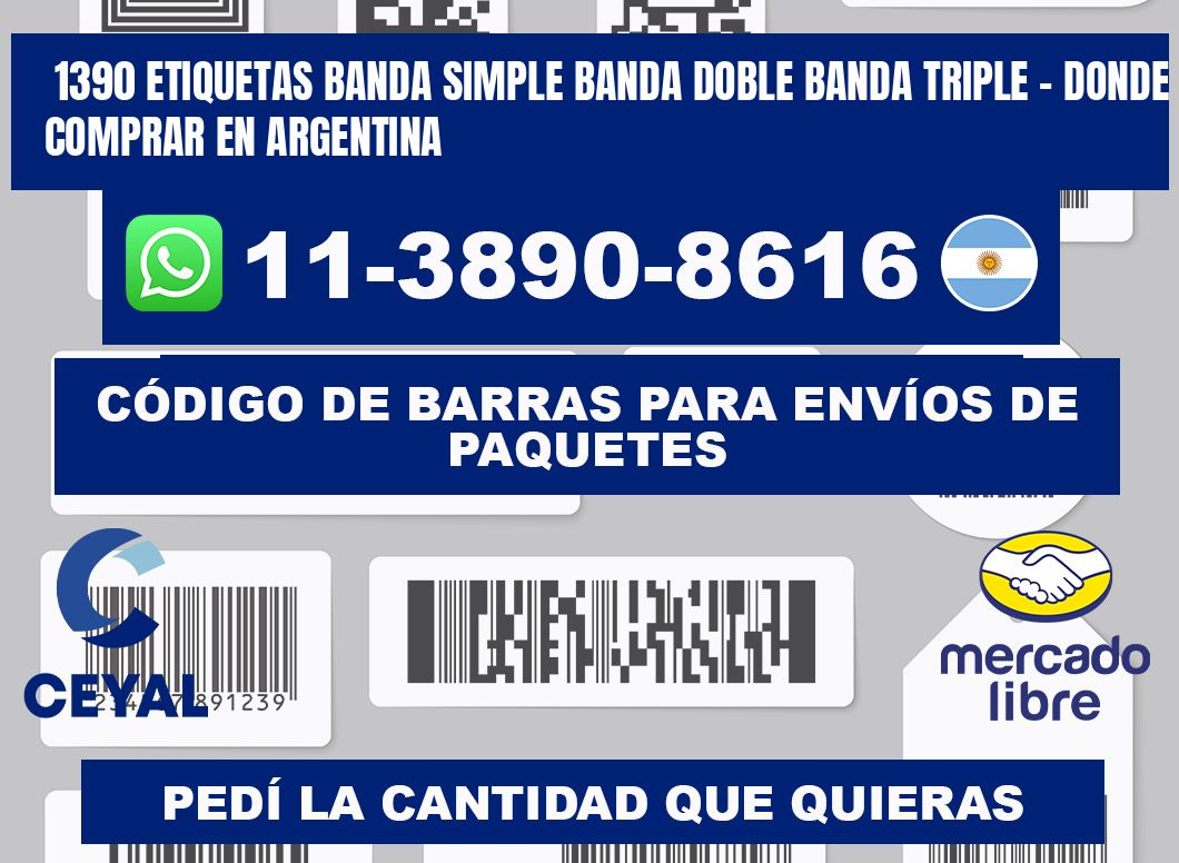 1390 etiquetas banda simple banda doble banda triple - Donde Comprar en Argentina