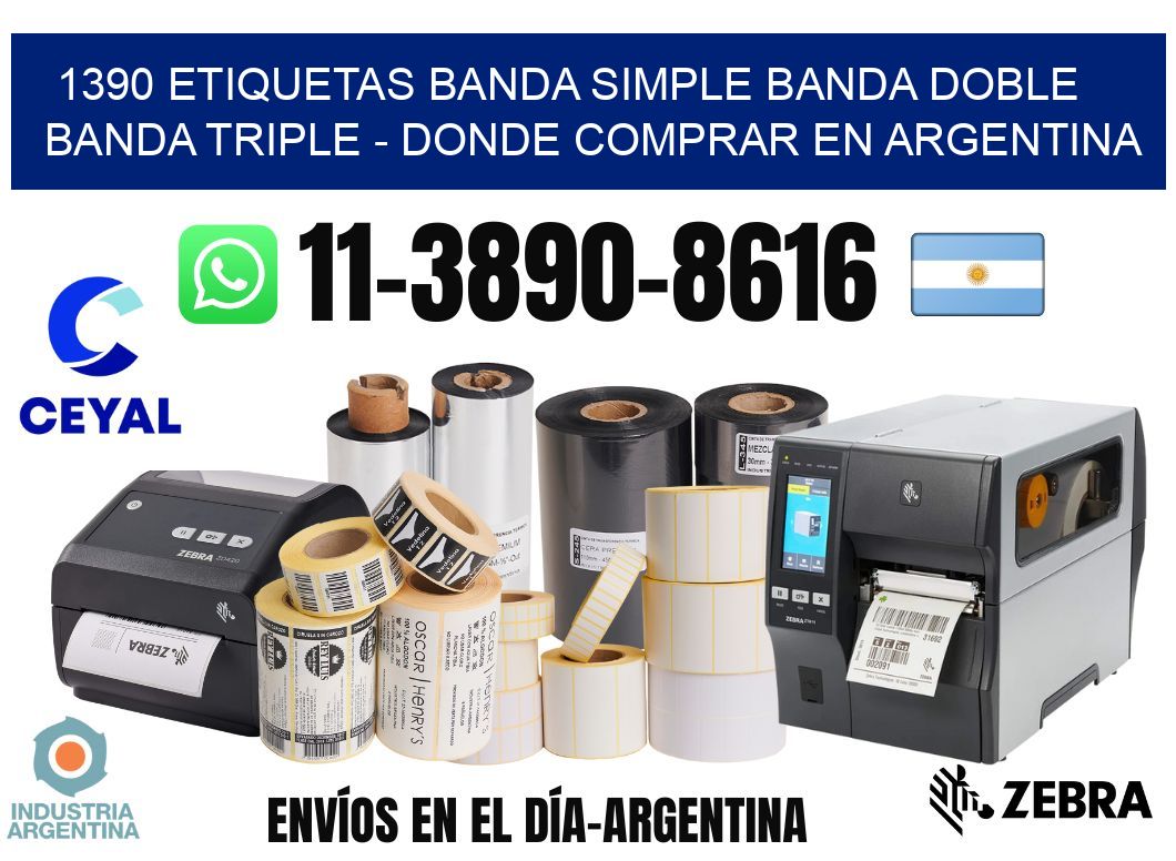 1390 etiquetas banda simple banda doble banda triple - Donde Comprar en Argentina