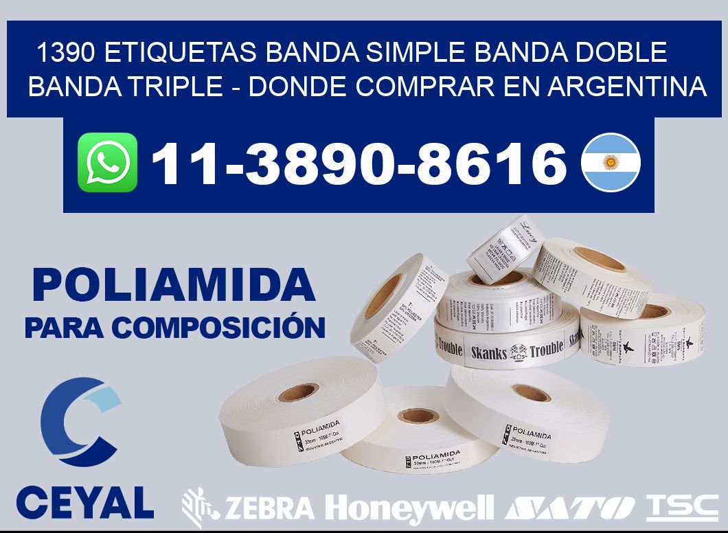 1390 etiquetas banda simple banda doble banda triple - Donde Comprar en Argentina