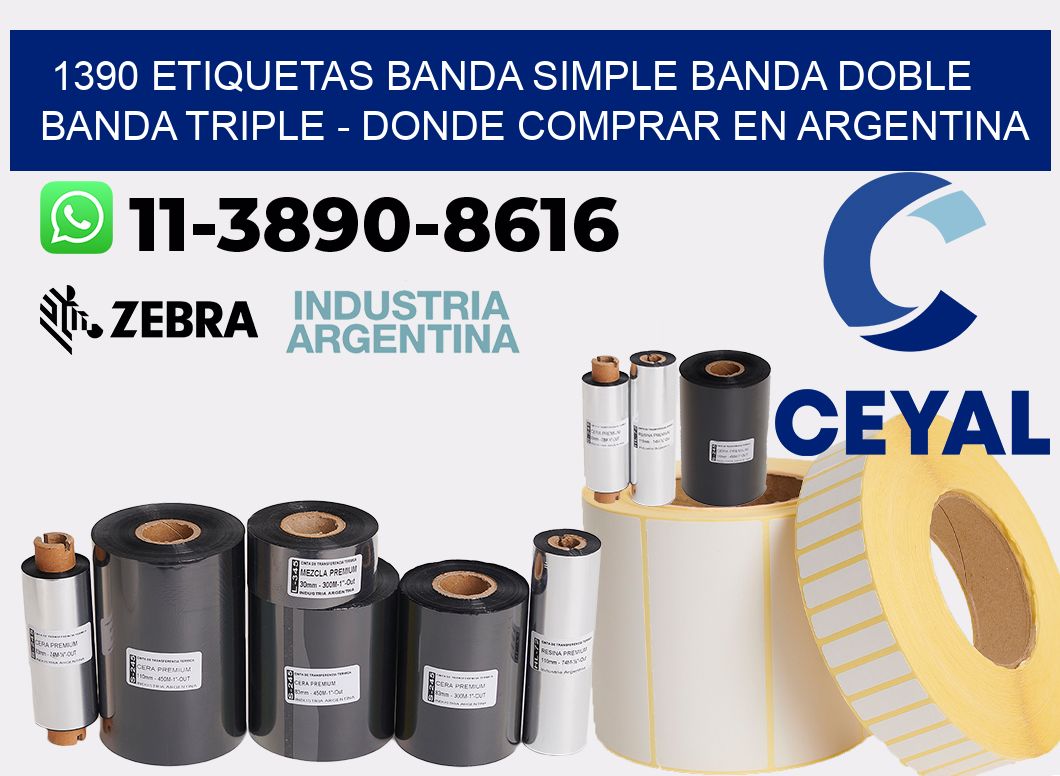 1390 etiquetas banda simple banda doble banda triple - Donde Comprar en Argentina