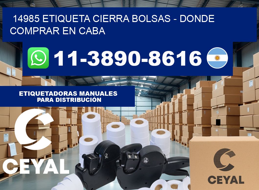 14985 etiqueta Cierra Bolsas – Donde Comprar en Caba