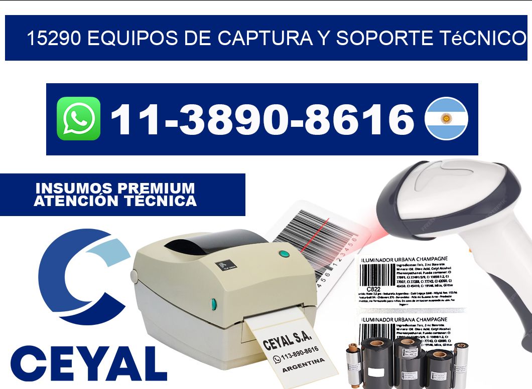 15290 Equipos de Captura y Soporte Técnico