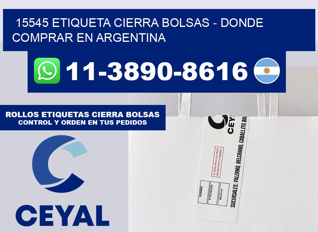 15545 etiqueta Cierra Bolsas – Donde Comprar en Argentina