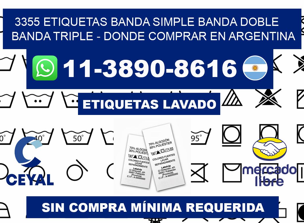 3355 etiquetas banda simple banda doble banda triple - Donde Comprar en Argentina