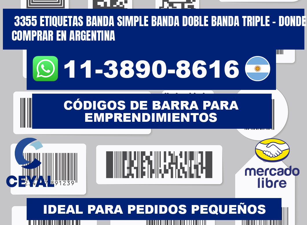 3355 etiquetas banda simple banda doble banda triple - Donde Comprar en Argentina