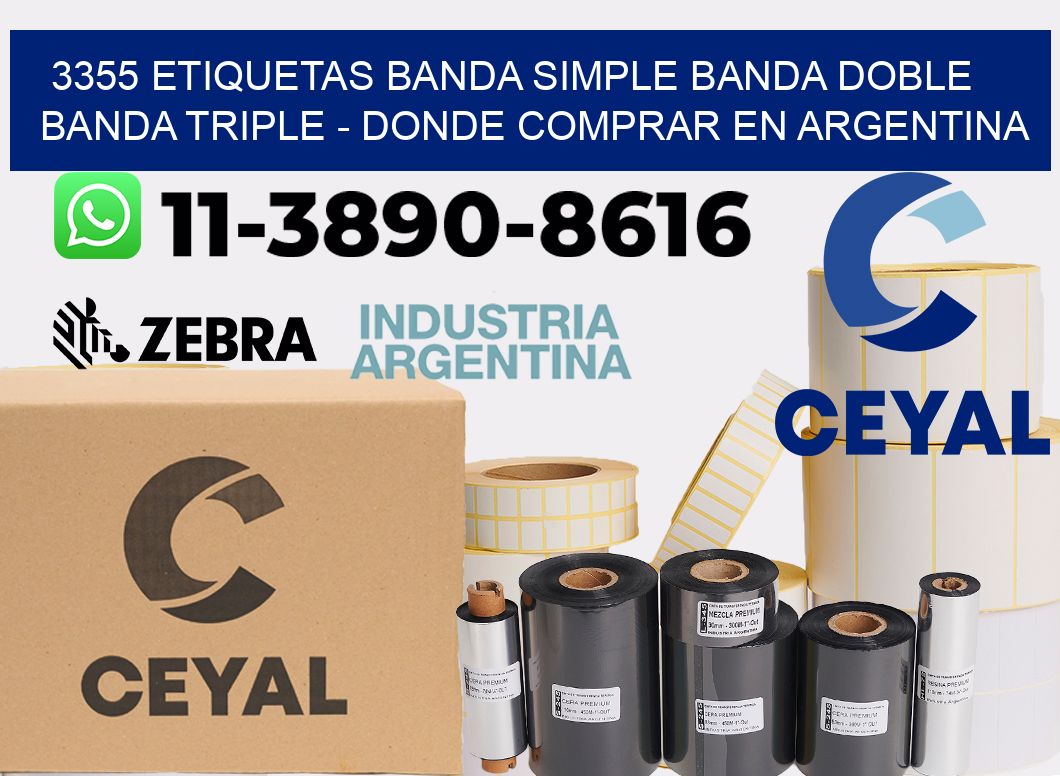 3355 etiquetas banda simple banda doble banda triple - Donde Comprar en Argentina