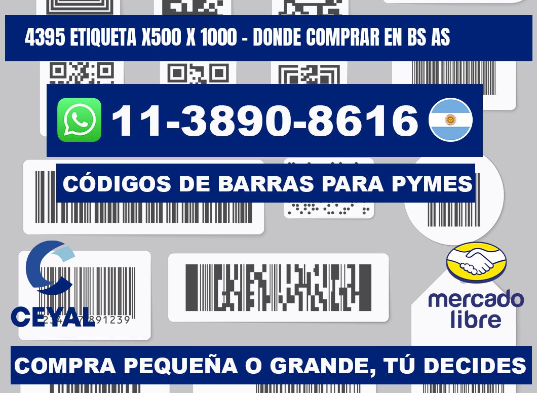 4395 etiqueta x500 x 1000 - Donde Comprar en bs as