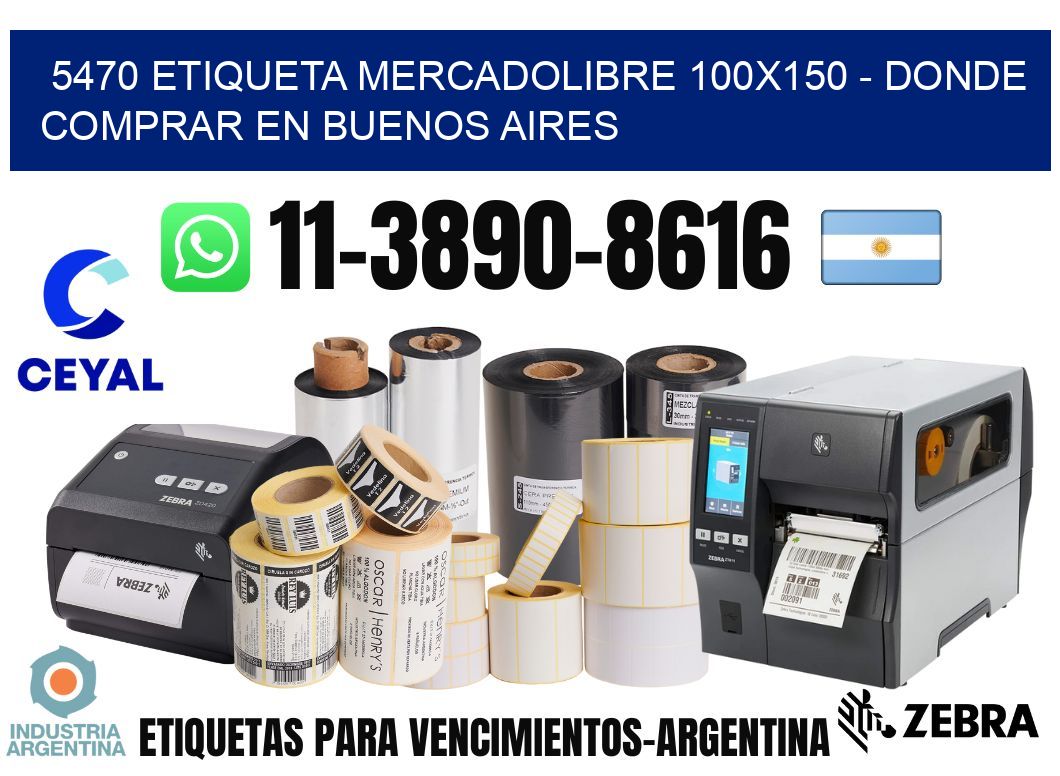 5470 etiqueta MercadoLibre 100x150 - Donde Comprar en Buenos Aires