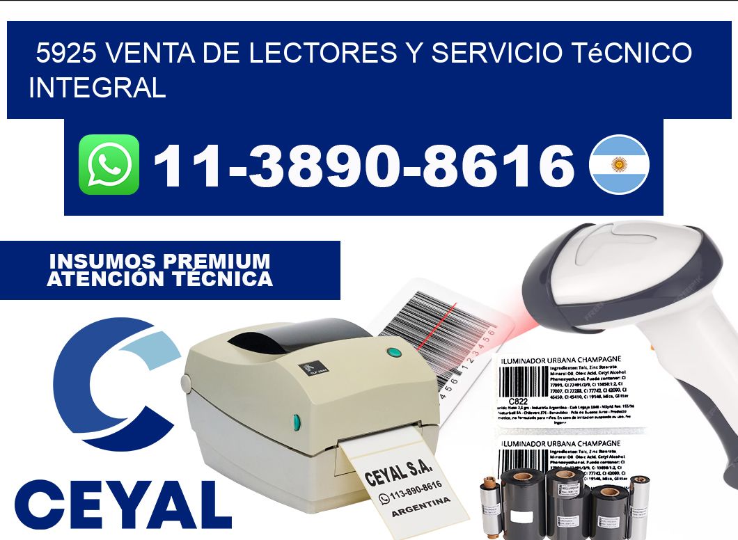 5925 Venta de Lectores y Servicio Técnico Integral