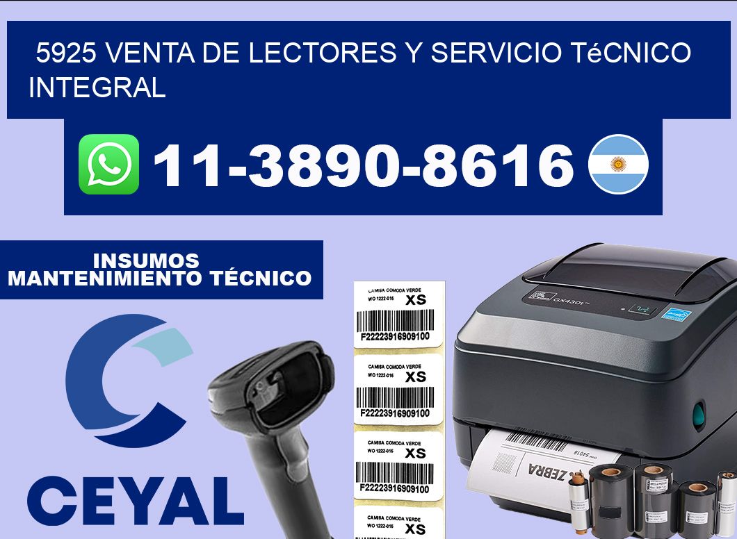 5925 Venta de Lectores y Servicio Técnico Integral