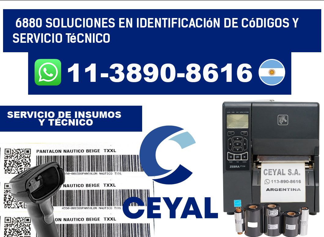 6880 Soluciones en Identificación de códigos y Servicio Técnico